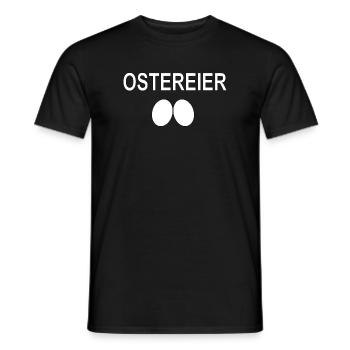 Ostereier -Design 2 Eier Geschenk - Männer T-Shirt - Schwarz - Vorne - AI Model Male 178 light (178cm)