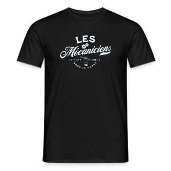 Les mécaniciens le font mieux sous le capot - T-shirt homme - noir - Devant - AI Model Male 178 light (178cm)