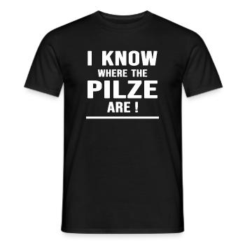 Temps champignon cueilleur cueilleur de champignons connaisseurs de champignons - T-shirt homme - noir - Devant - AI Model Male 178 light (178cm)