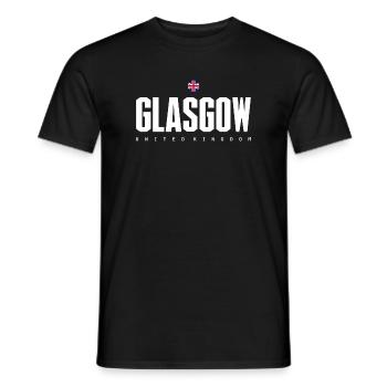 Glasgow - T-shirt homme - noir - Devant - AI Model Male 178 light (178cm)