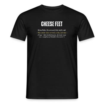 Définition de « Cheese Feet » avec - T-shirt homme - noir - Devant - AI Model Male 178 light (178cm)