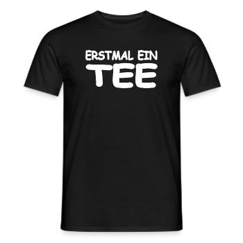 Thé - T-shirt homme - noir - Devant - AI Model Male 178 light (178cm)