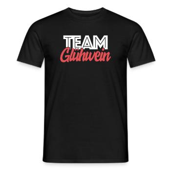 Team Mulled Wine Christmas Market Christmas Saying - Men's T-Shirt - black - Front - AI Model Male 178 light (178cm)