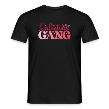 Galentines Gang Cute Gal Pals Sisterhood  - Men's T-Shirt - black - Front - AI Model Male 178 light (178cm)
