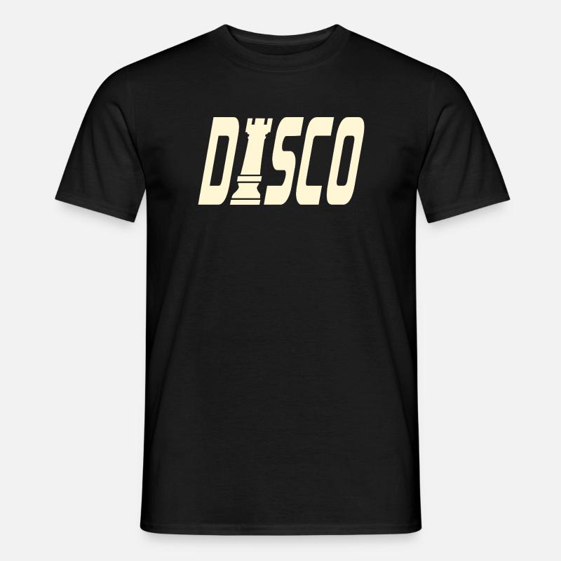 DISCO CHESS TOWER - Men's T-shirt - black
