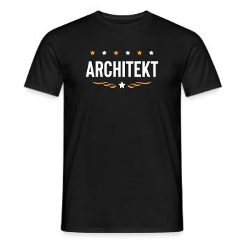Architekt Beruf - Männer T-Shirt - Schwarz - Vorne - AI Model Male 178 light (178cm)