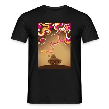 Panzer Tank Love No War Stop Krieg Frieden - Männer T-Shirt - Schwarz - Vorne - AI Model Male 178 light (178cm)