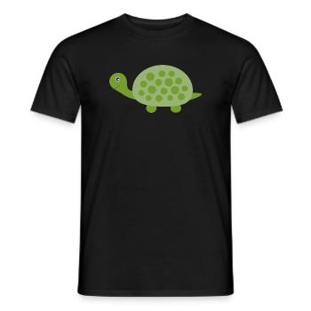 Turtle Turtles - Men's T-Shirt - black - Front - AI Model Male 178 light (178cm)