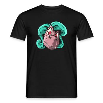 Dino Lady Dinosaure Maman - T-shirt homme - noir - Devant - AI Model Male 178 light (178cm)
