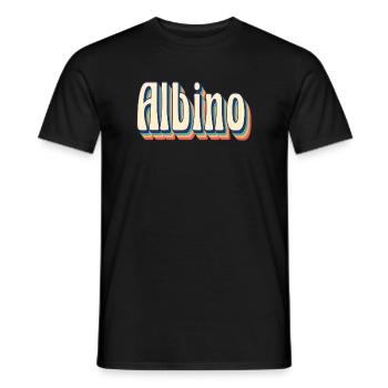 Albino-T-Shirt Retro-Vintage-T-Shirt-Geschenkidee - Männer T-Shirt - Schwarz - Vorne - AI Model Male 178 light (178cm)