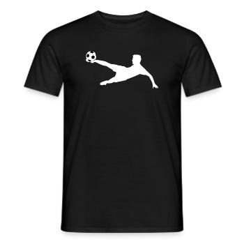 Vintage Fußball Fußball Fußball T-Shirt - Männer T-Shirt - Schwarz - Vorne - AI Model Male 178 light (178cm)