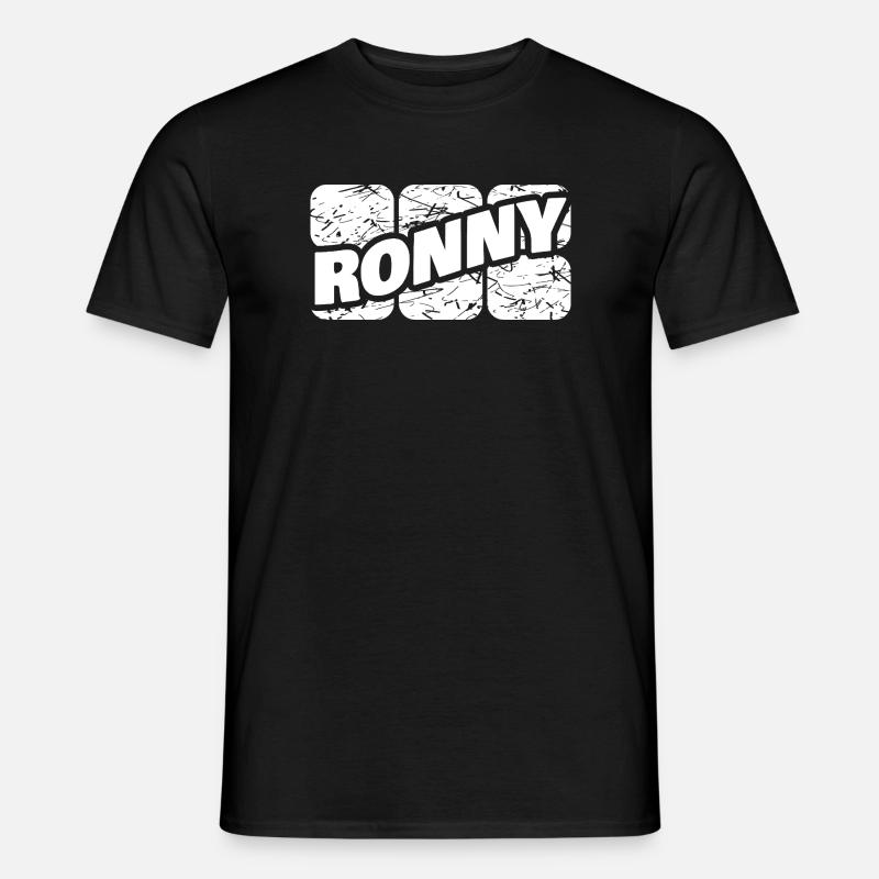Ronny Ronny - Männer T-Shirt - Schwarz