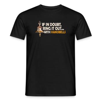 Chorale Instrument de musique Cloche à main Chorale - T-shirt homme - noir - Devant - AI Model Male 178 light (178cm)