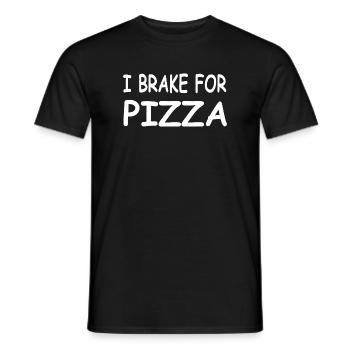 Pizza - Männer T-Shirt - Schwarz - Vorne - AI Model Male 178 light (178cm)