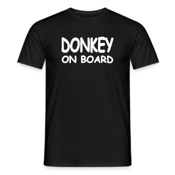 donkey - Men's T-Shirt - black - Front - AI Model Male 178 light (178cm)