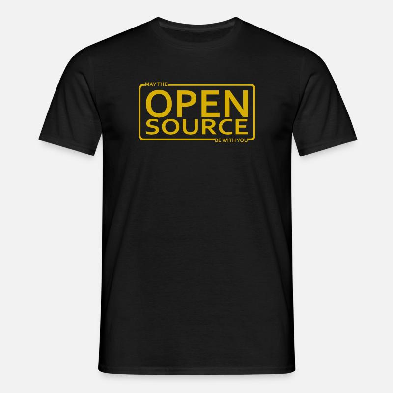 Que l’Open Source soit avec vous - T-shirt Homme - noir