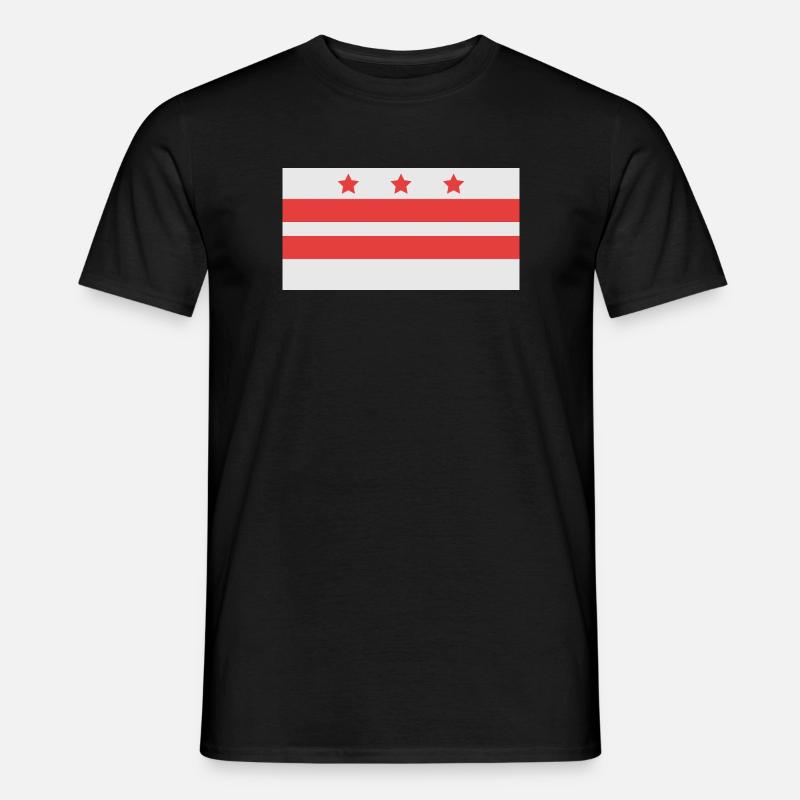 Washington-Flagge - Männer T-Shirt - Schwarz