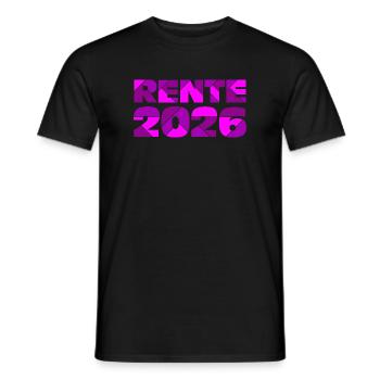 Pension 2026 , Farewell Pension - Men's T-Shirt - black - Front - AI Model Male 178 light (178cm)