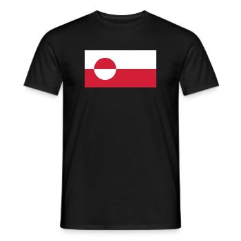Make America Go Away – Drapeau du Groenland - T-shirt homme - noir - Devant - AI Model Male 178 light (178cm)