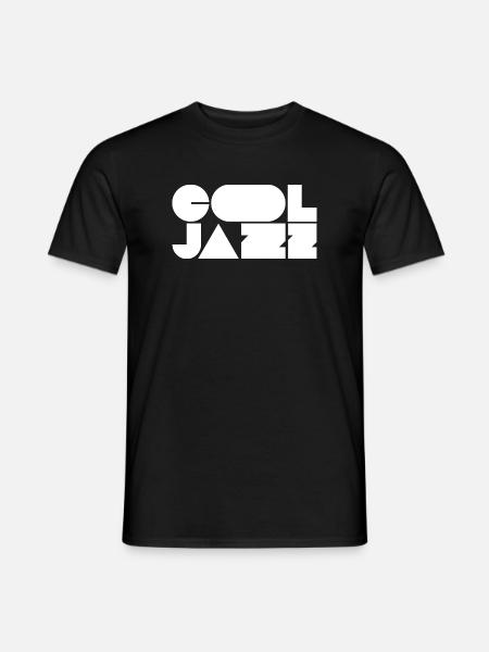 Bold cool jazz logo design - Men's T-Shirt - black