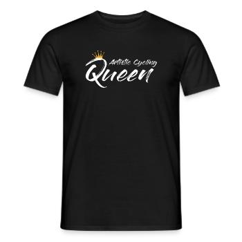 Artistic cycling, artistic cycling, indoor cycling - Men's T-Shirt - black - Front - AI Model Male 178 light (178cm)