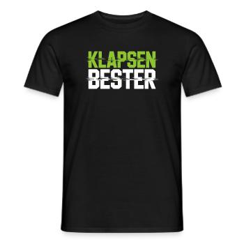 Slap Best Crazy Madhouse Office Saying - Men's T-Shirt - black - Front - AI Model Male 178 light (178cm)