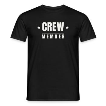Festival dell'Evento dello Staff del Team Stars Badge dei Membri dell'Equipaggio - T-shirt uomo - nero - Fronte - AI Model Male 178 light (178cm)