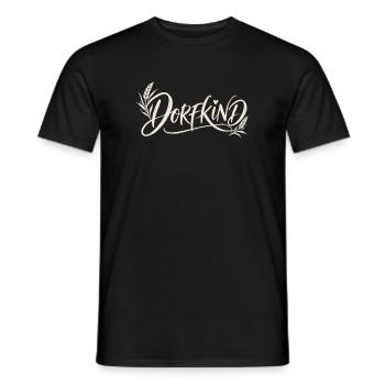 Dorfkind mit Ähren im rustikalen Landstil - Männer T-Shirt - Schwarz - Vorne - AI Model Male 178 light (178cm)