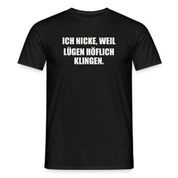 Sarkastischer Spruch - Männer T-Shirt - Schwarz - Vorne - AI Model Male 178 light (178cm)