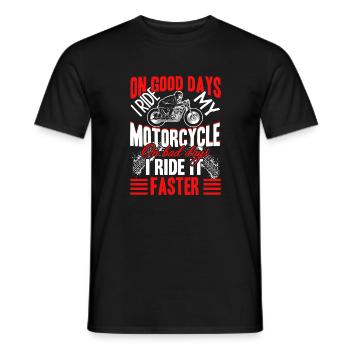 Motorrad fahren Mein Motorrad - Männer T-Shirt - Schwarz - Vorne - AI Model Male 178 light (178cm)