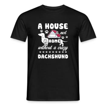 Dackelhaus ohne Dackel - Männer T-Shirt - Schwarz - Vorne - AI Model Male 178 light (178cm)