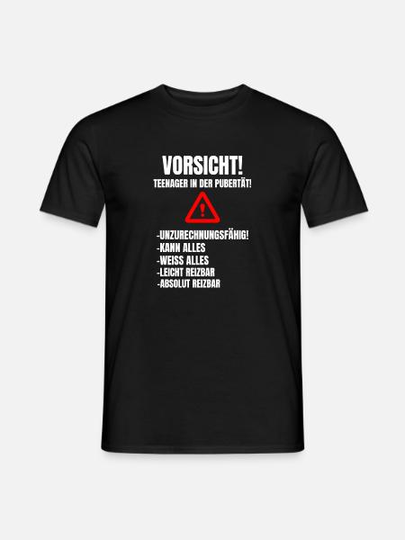 Teenager Jugendliche Witz Geburtstag Geschenk Spru - Männer T-Shirt - Schwarz