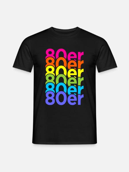 80er Jahre 1980er Stil Zitat Geschenk - Männer T-Shirt - Schwarz