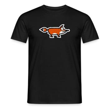 Fuchs - Männer T-Shirt - Schwarz - Vorne - AI Model Male 178 light (178cm)