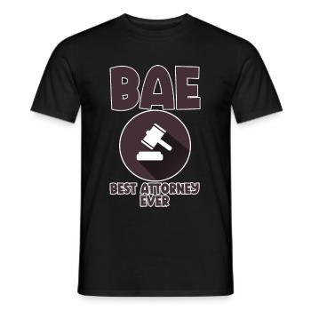 Bae Best Attorney Ever 4 - Männer T-Shirt - Schwarz - Vorne - AI Model Male 178 light (178cm)