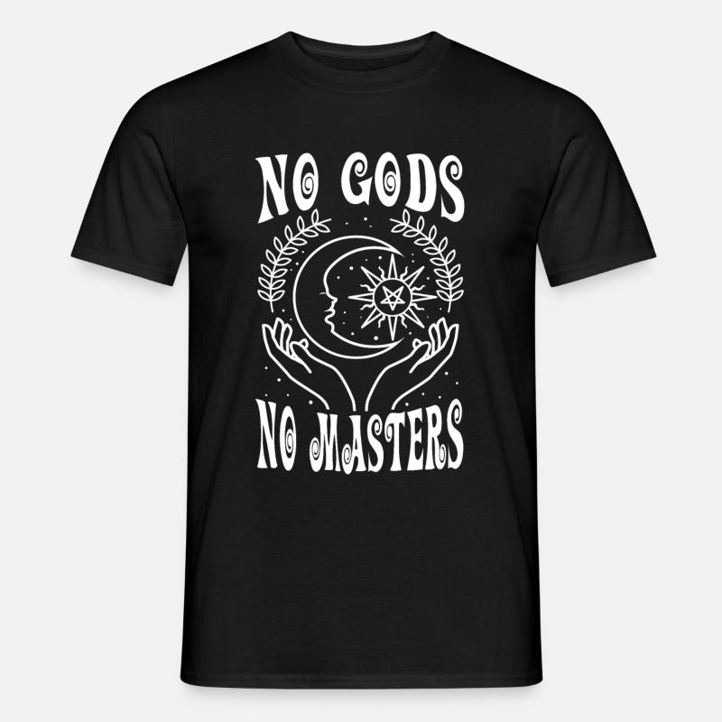 No Gods No Masters - Männer T-Shirt - Schwarz