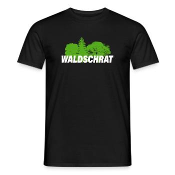 WALDSCHRAT - Männer T-Shirt - Schwarz - Vorne - AI Model Male 178 light (178cm)