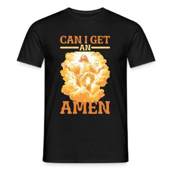 Can I Get An Amen 18 - Männer T-Shirt - Schwarz - Vorne - AI Model Male 178 light (178cm)