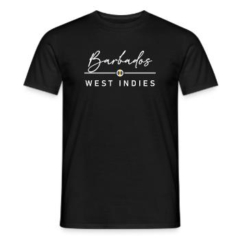Barbados - West Indies - Caribbean - Men's T-Shirt - black - Front - AI Model Male 178 light (178cm)