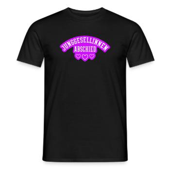 Filles au cœur de la fête de jeune fille - T-shirt homme - noir - Devant - AI Model Male 178 light (178cm)