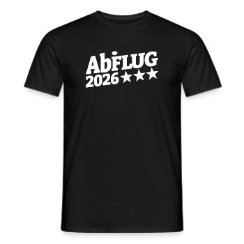 Abi Abflug 2026 Sternenpfad | Durchstarten - Männer T-Shirt - Schwarz - Vorne - AI Model Male 178 light (178cm)