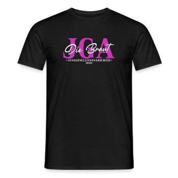 Braut 2026 - Junggesellinnenabschied JGA Damen - Männer T-Shirt - Schwarz - Vorne - AI Model Male 178 light (178cm)