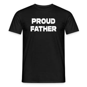 Stolzer Vater Emblem - Männer T-Shirt - Schwarz - Vorne - AI Model Male 178 light (178cm)