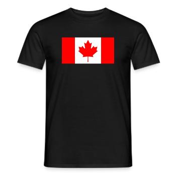 Kanada - Männer T-Shirt - Schwarz - Vorne - AI Model Male 178 light (178cm)
