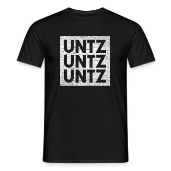 Techno Untz Untz Untz - Männer T-Shirt - Schwarz - Vorne - AI Model Male 178 light (178cm)