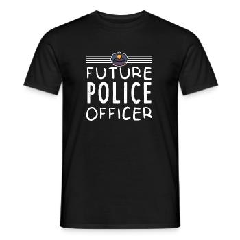 Cadeau de police pour les enfants - T-shirt homme - noir - Devant - AI Model Male 178 light (178cm)