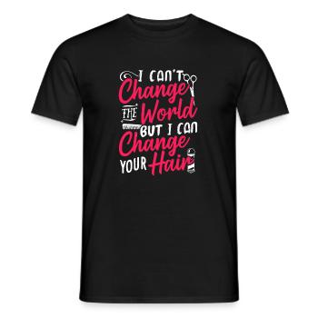 Coiffure coiffure - T-shirt homme - noir - Devant - AI Model Male 178 light (178cm)
