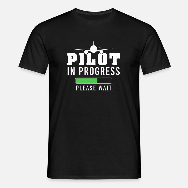 Pilot in training - Men's T-Shirt - black