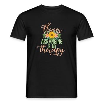 Florist Therapy Florist - Men's T-Shirt - black - Front - AI Model Male 178 light (178cm)