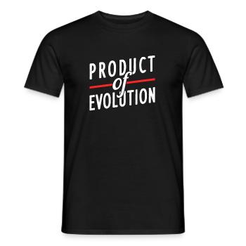 Atheist Evolution Geschenk - Männer T-Shirt - Schwarz - Vorne - AI Model Male 178 light (178cm)